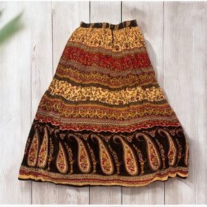 Woman’s small ankle length peasant skirt